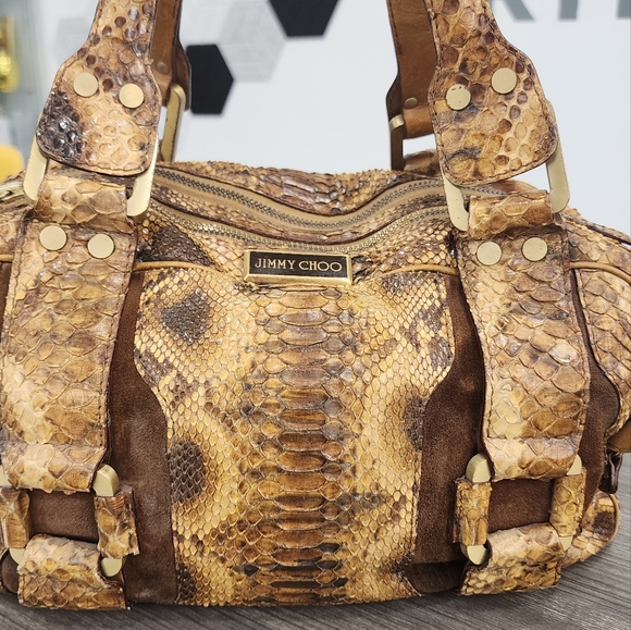 Pre-Loved // Jimmy Choo  // Python Bag - Picture 5 of 10